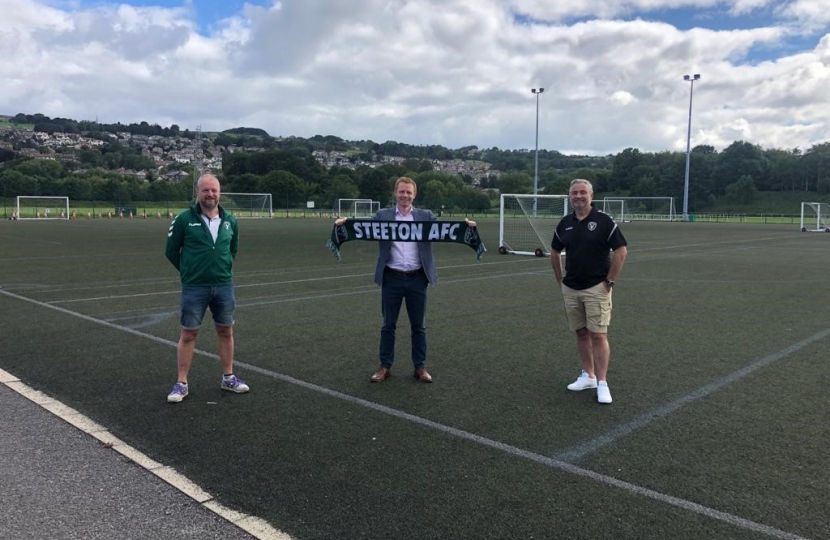 Robbie at Steeton AFC