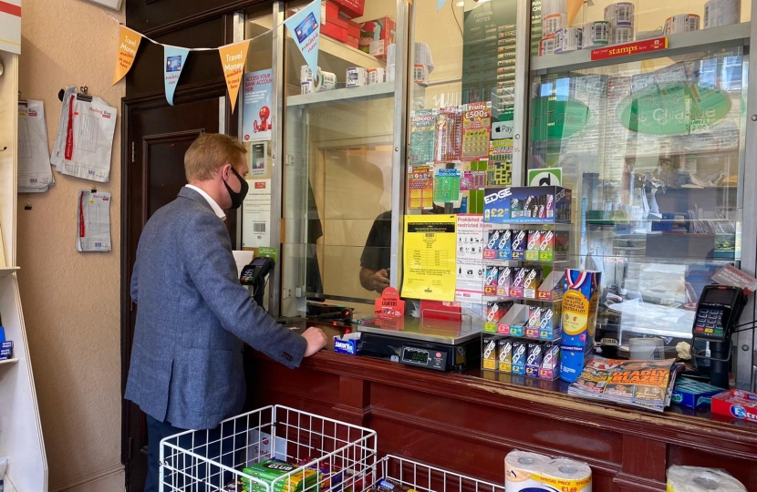 Robbie at Haworth Post Office