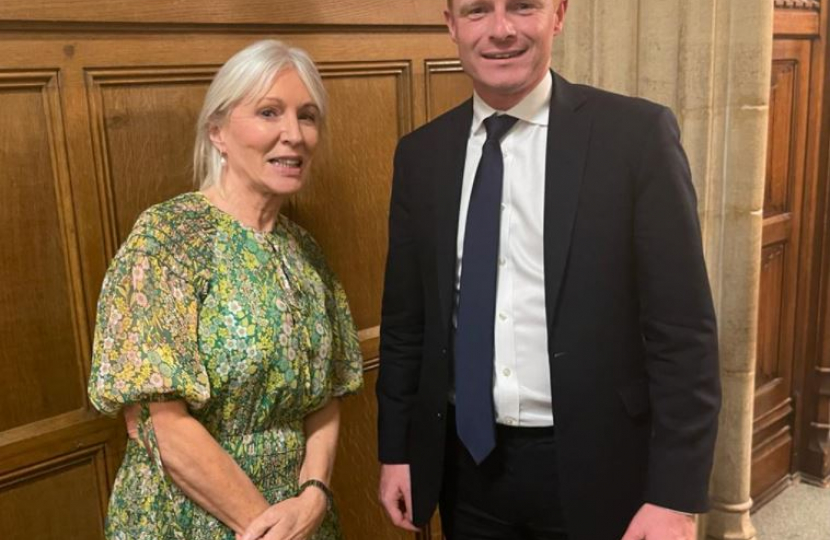 Robbie Moore MP and Nadine Dorries MP