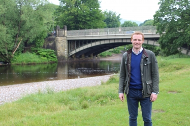 Robbie Moore MP at River Wharfe