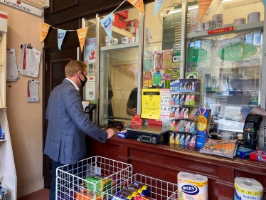 Robbie at Haworth Post Office