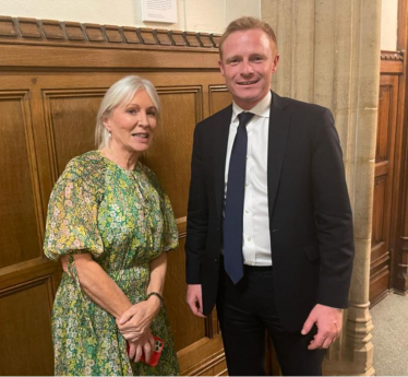 Robbie Moore MP and Nadine Dorries MP